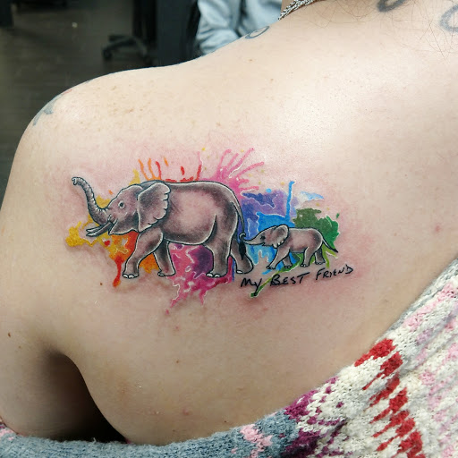 Explore dexter tattoo ideas, creative tattoo ideas in Hillsborough, available at Rorschach Gallery 2.0