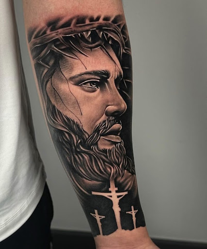 Explore afro tattoo ideas, creative tattoo ideas in San Antonio, available at Platinum Tattoos & Piercings
