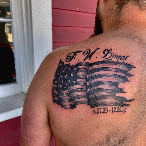 Explore tattoo ideas leg, creative tattoo ideas in Fort Oglethorpe, available at The Helm Tattoo & Piercing