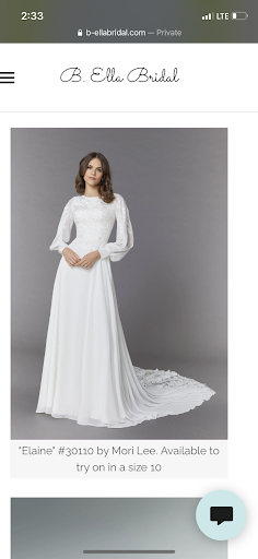 Bridal Shop «B. Ella Bridal», reviews and photos, 570 S Main St, Plymouth, MI 48170, USA