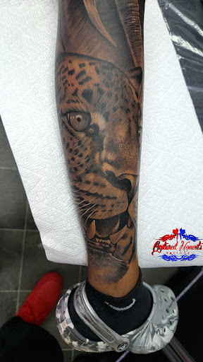 Explore upper back tattoo ideas male, creative tattoo ideas in Richmond, available at Captured Moment Tattoos