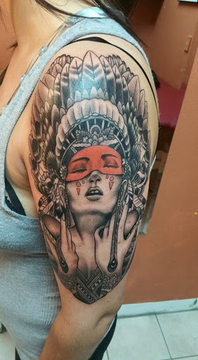 Find camping tattoo ideas for your next unique tattoo in San Marcos at One & Only Tattoo