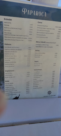 Carte du Rampa Beach Club à Fonte de Telha