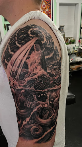 Explore america tattoo ideas, creative tattoo ideas in Altoona, available at Electric Wave Tattoo