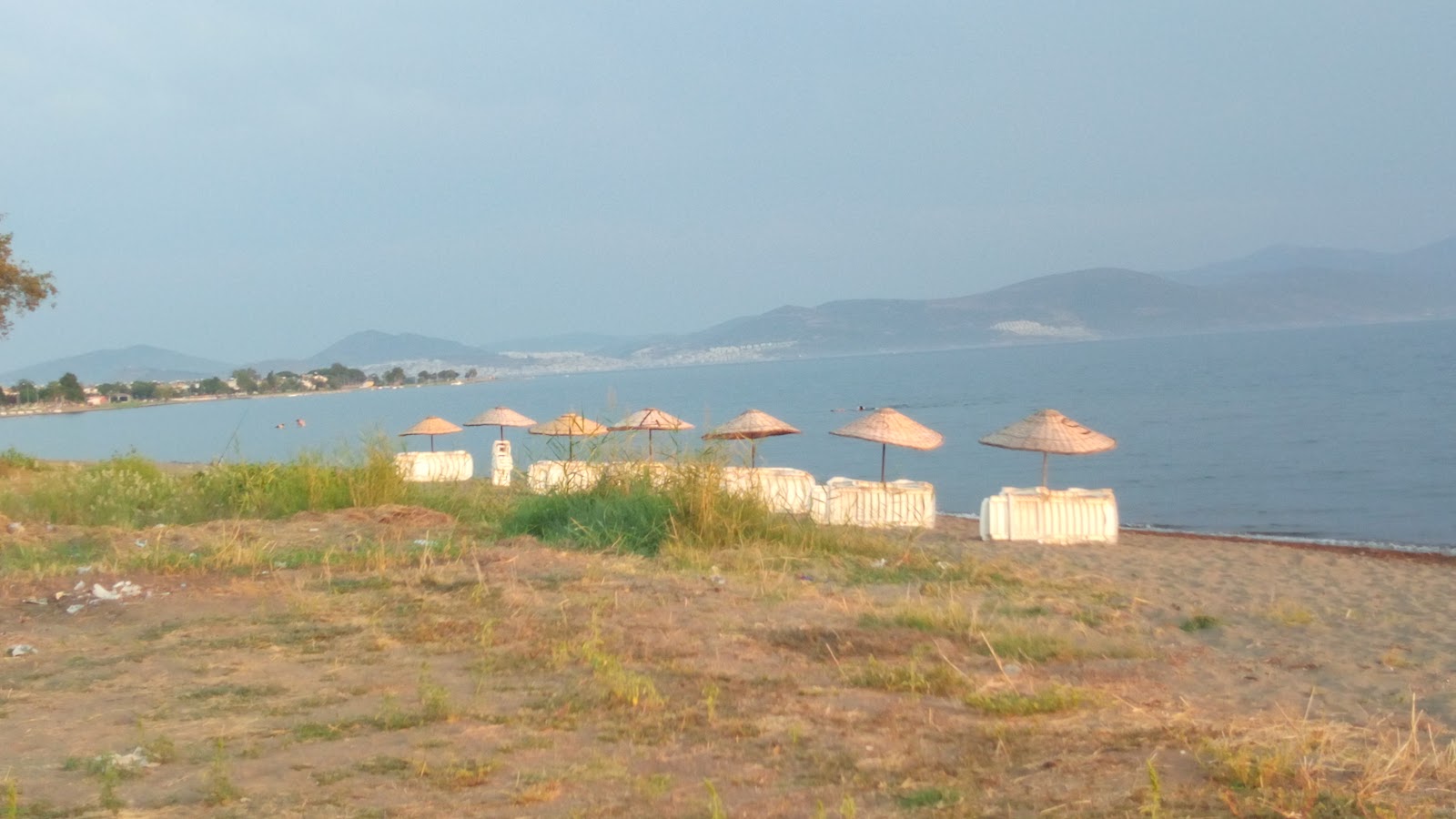 Φωτογραφία του Tek Cinar beach με τυρκουάζ νερό επιφάνεια