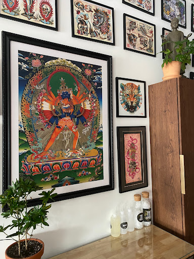 Explore skiing tattoo ideas, creative tattoo ideas in Wappingers Falls, available at Twin Tides Tattoo