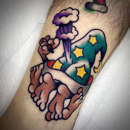 Explore father time tattoo ideas, creative tattoo ideas in West Jefferson, available at Black Dagger Tattoo Collective