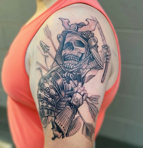 Explore collar bone tattoo ideas men, creative tattoo ideas in Spokane, available at Feel Good Ink