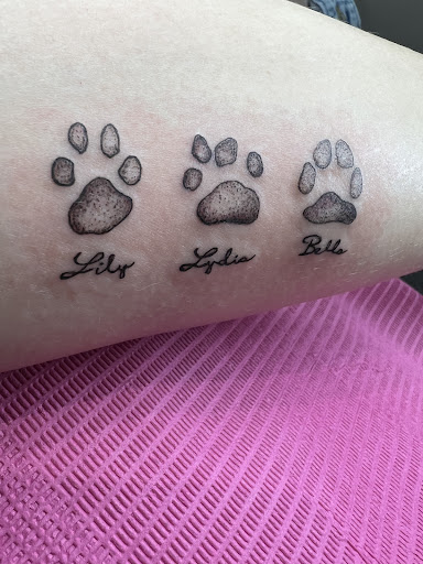 Explore triplet tattoo ideas, creative tattoo ideas in Middleton, available at Pretty in Ink