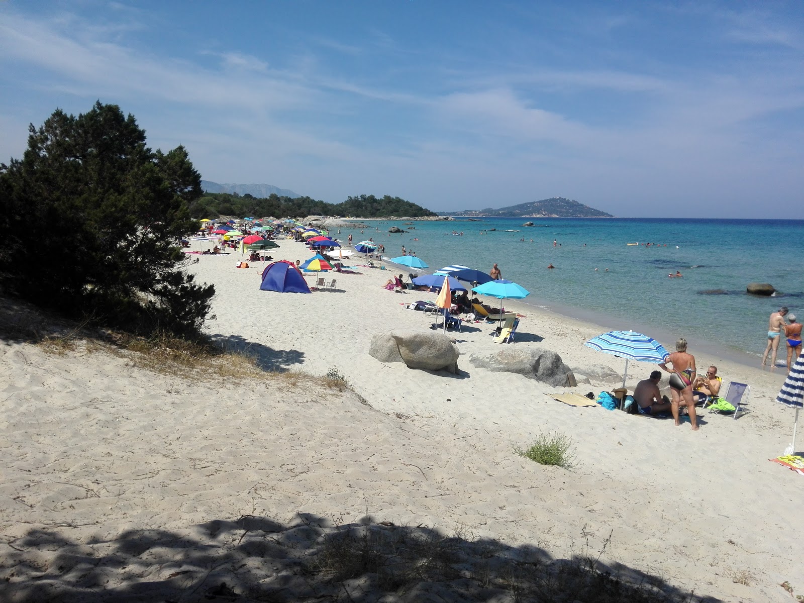 Foto van Spiaggia di Musculedda met ruime baai