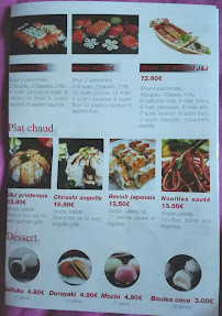 J&J Sushi à Tourcoing menu