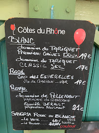 Menu du La guinguette du lac à Vielle-Aure