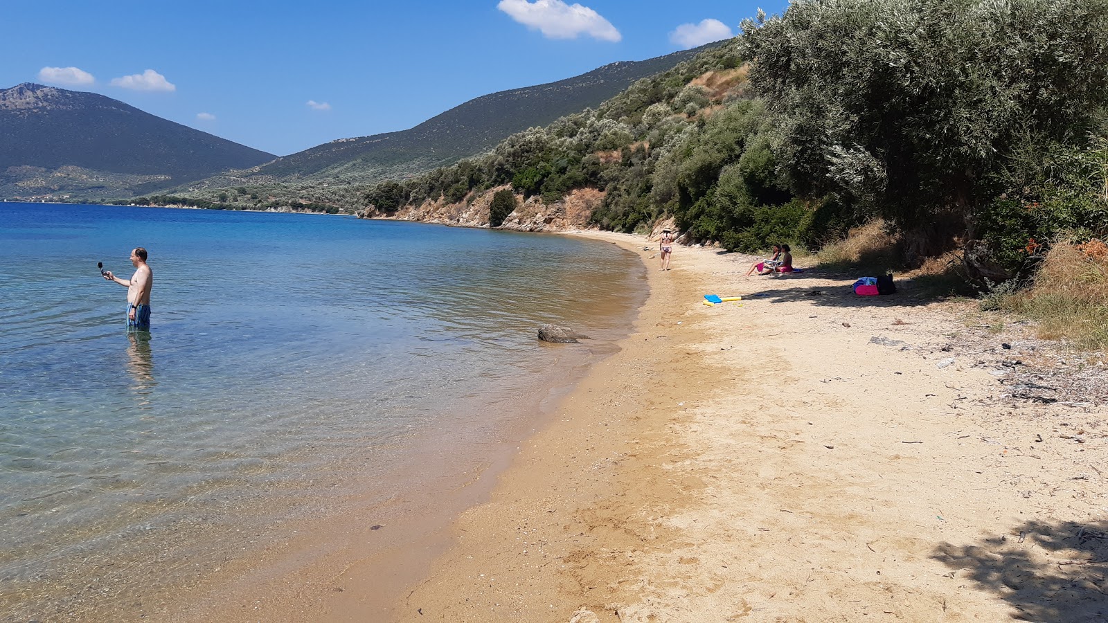 Foto de Ag. Dimitrios 3 beach com areia bege superfície
