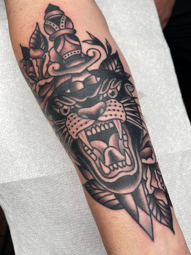 Explore north star tattoo ideas, creative tattoo ideas in Johnson City, available at Gold Cross Tattoo Co.