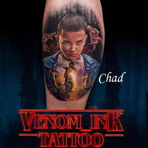 Explore leo sleeve tattoo ideas, creative tattoo ideas in Sanford, available at Venom Ink Tattoo