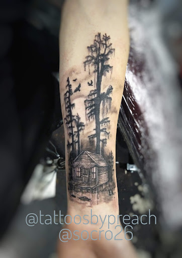Explore medusa tattoo ideas, creative tattoo ideas in Wasilla, available at Doulos Tattoo, The Tattoo Shop