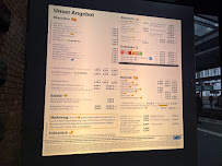 Menu / carte de McDonald's à Bonn