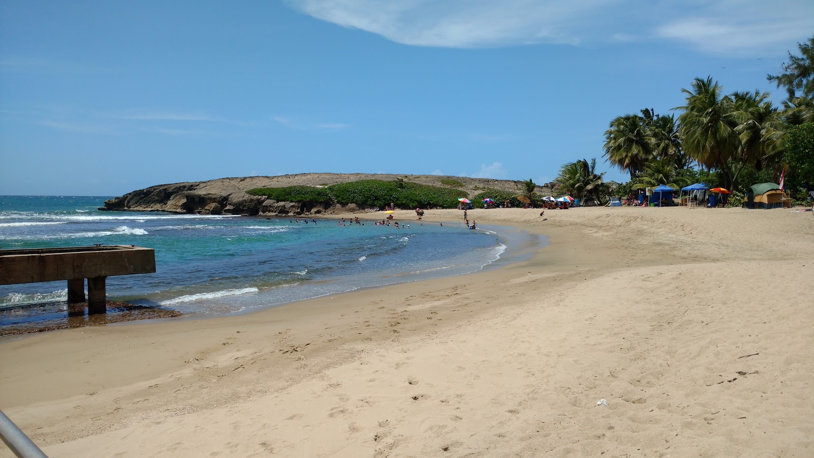 Fotografija Penon Amador beach z svetel pesek površino