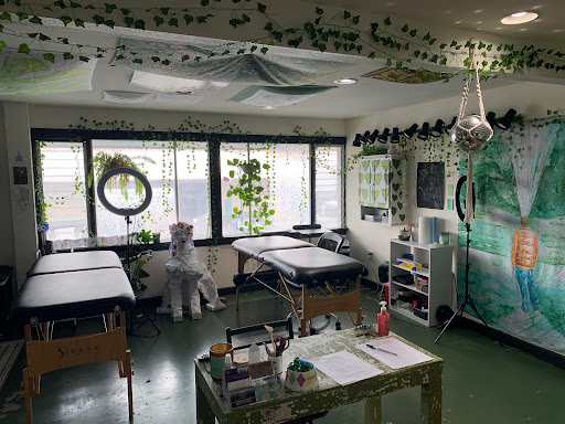 Explore gangster tattoo ideas, creative tattoo ideas in Kaneohe, available at the green house collective, tattoo studio