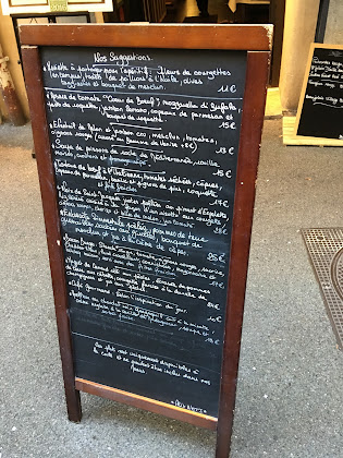 menu du restaurants LES AGAPES à Vence
