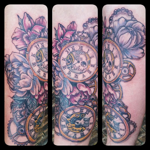 Explore cool shoulder tattoo ideas, creative tattoo ideas in Copperas Cove, available at Black Moon Tattoo Company