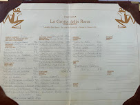 La Grotta Della Rana à San Sano menu