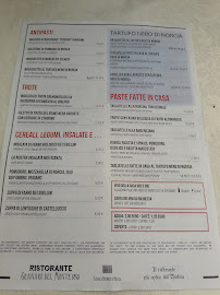 Granaro Del Monte Restaurant à Norcia menu