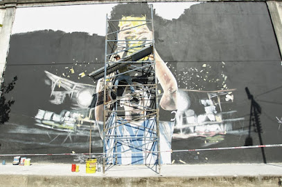 Mural Messi campeón mundial