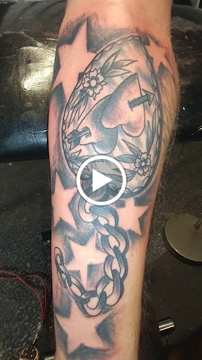 Explore purple tattoo ideas, creative tattoo ideas in Jacksonville, available at Renegade Art Studio LLC