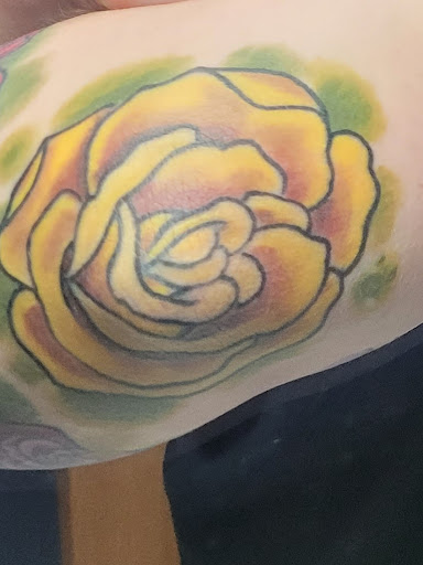 Explore bumblebee tattoo ideas, creative tattoo ideas in Omaha, available at Ironwood Ink