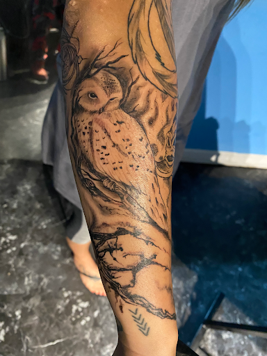 Explore chicano sleeve tattoo ideas, creative tattoo ideas in Jacksonville, available at Oxford Ink Tattoo