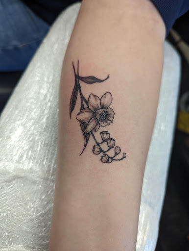Explore top of the foot tattoo ideas, creative tattoo ideas in Slippery Rock, available at Dinky Dachshund Tattoo Parlor