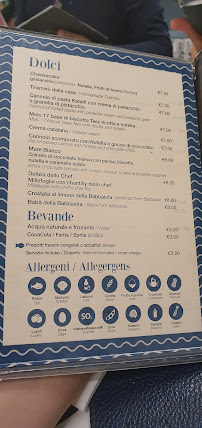 Restaurant Ristorente di Mare - Molo17 à Naples (la carte)