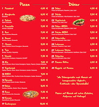 Carte du Mega Döner à Weiden in der Oberpfalz
