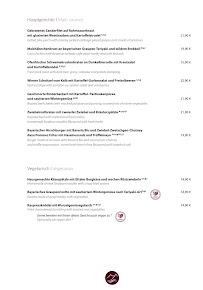 Menu du Renaissance Riessersee à Garmisch-Partenkirchen