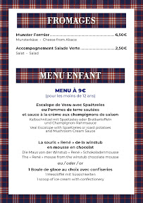 Restaurant de spécialités alsaciennes Restaurant Winstub Zuem Buerestuebel Niederbronn à Niederbronn-les-Bains (la carte)