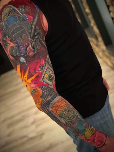 Explore backpiece tattoo ideas, creative tattoo ideas in Norcross, available at JP Alfonso Studios