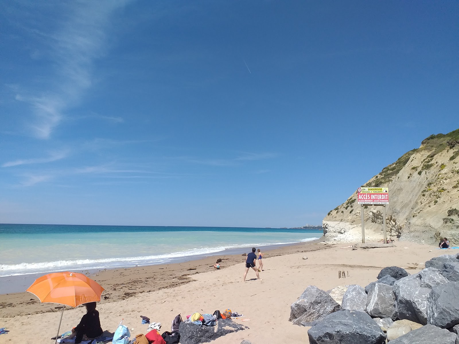Zdjęcie Plaża Bidart z powierzchnią jasny piasek