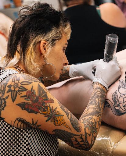 Explore hood neck tattoos ideas, creative tattoo ideas in San Diego, available at Crybaby Tattoo