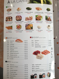 Restaurant japonais Sushi 168 à Pont-Audemer (la carte)