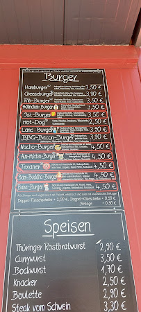 Menu du Orig. Thüringer Rostbratwurstgrill à Kyritz