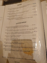 L'Osteria Dell'Anima à Paris menu