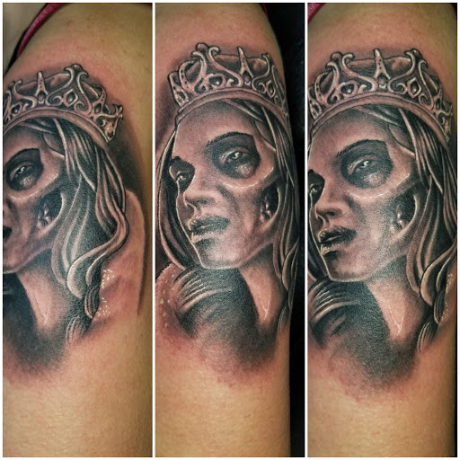 Explore nashville tattoo ideas, creative tattoo ideas in Angola, available at Hoodlum Ink