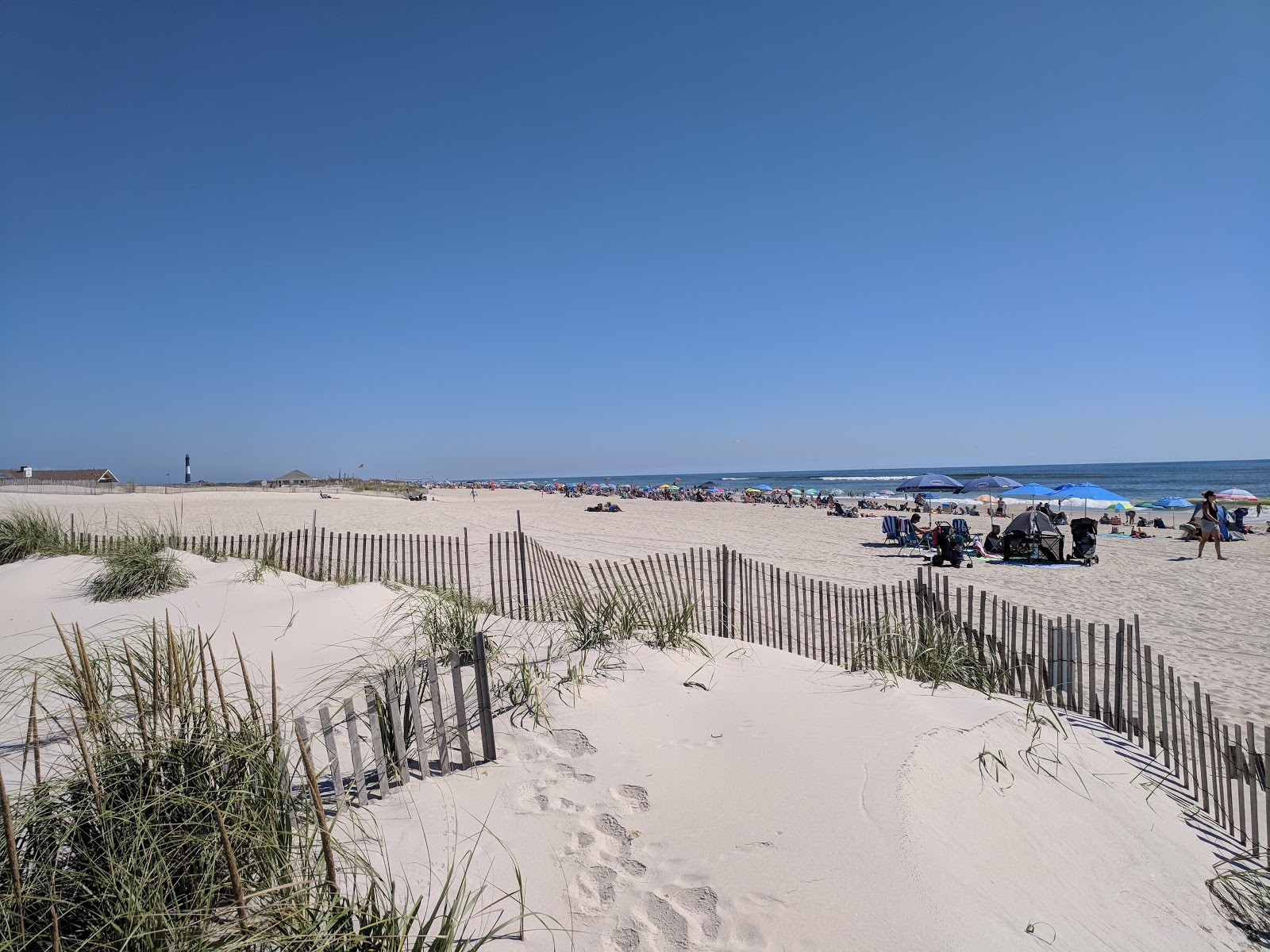 Photo of Robert Moses beach with turquoise pure water surface