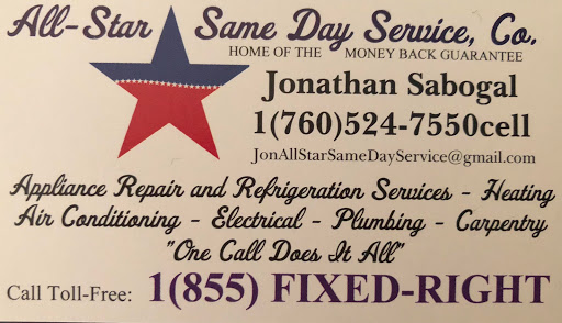 All Star Same Day Service CO in Desert Hot Springs, California