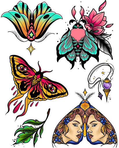 Find tattoo ideas for zodiac signs for your next unique tattoo in Marietta at The Queen Bee Tattoo and Piercing Parlour