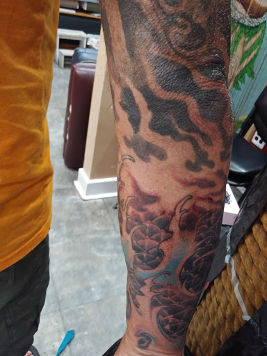 Explore ankle flower tattoo ideas, creative tattoo ideas in Philadelphia, available at No Ka Oi Tiki Tattoo