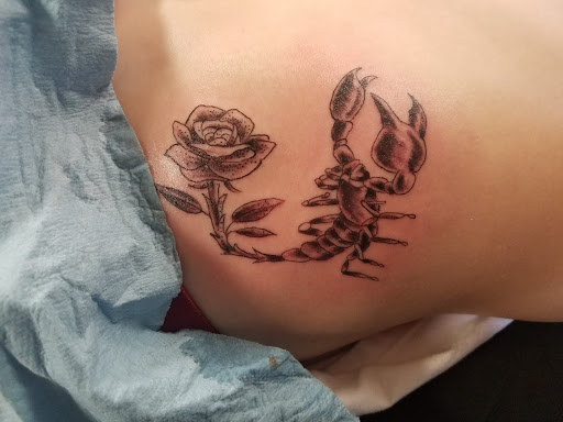 Explore golden retriever tattoo ideas, creative tattoo ideas in Sedalia, available at Skin Thieves Tattoo Studio