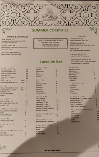 Restaurant La Paillote à Aix-en-Provence (le menu)