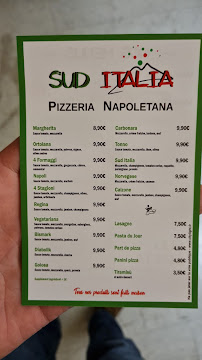 Menu du Pizzeria Sud Italia à Saint-Cloud